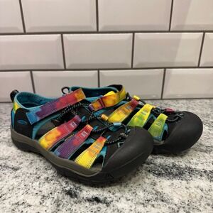 KEEN Kids' Water Sandals Colorful Tie Dye Adjustable‎ Strap Size 4